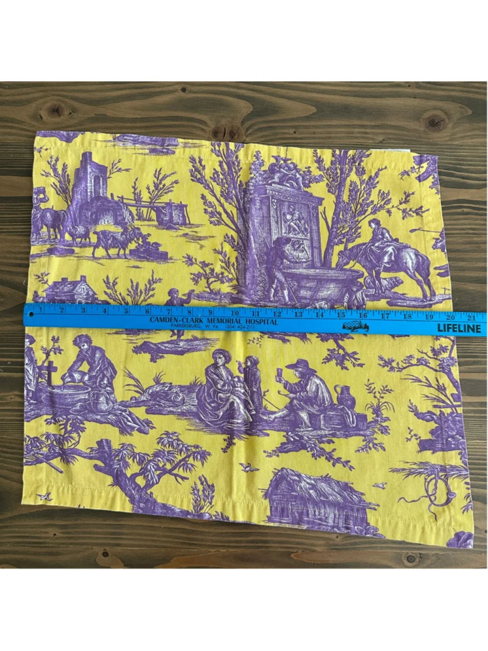 Williams Sonoma Orleans Toile Napkin 19x19 Yellow Purple Cotton Replacement